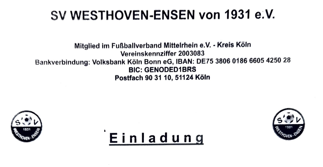 Mehr über den Artikel erfahren Einladung zur Jahreshauptversammlung