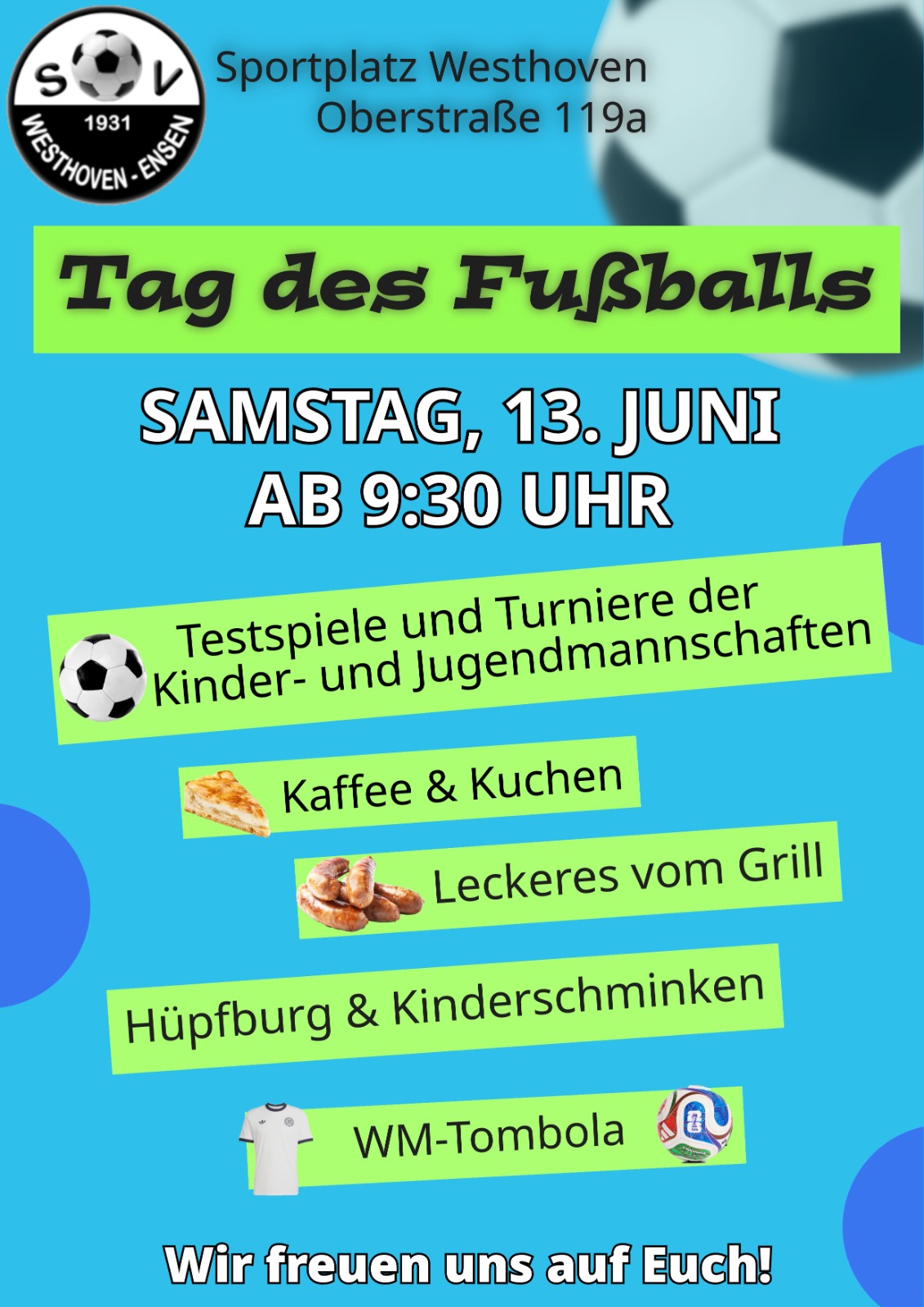 Du betrachtest gerade Tag des Fußballs am 13. Juni – kommt vorbei!